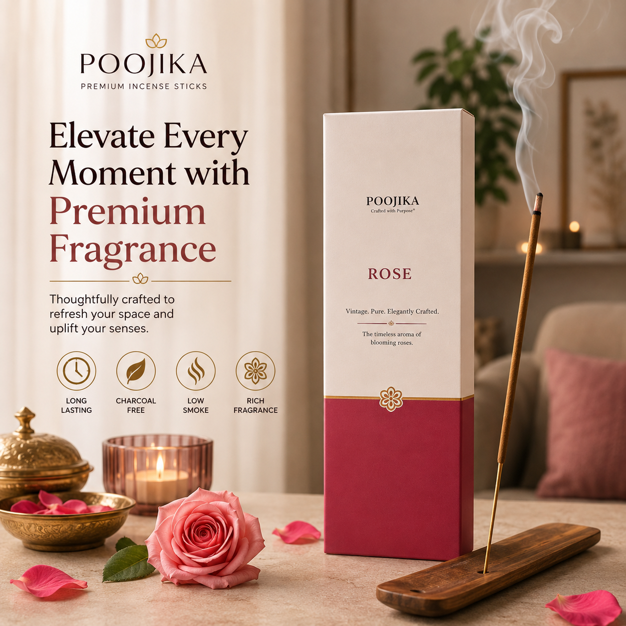 Rose Incense Sticks