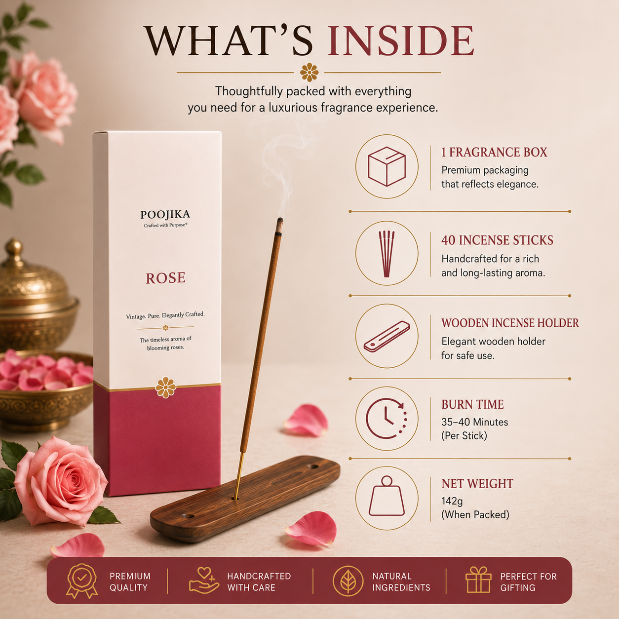 Rose Incense Sticks