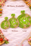 Royal Green Designer Shringar Poshak Set for Kanha Ji with Pearl & Stone Work (Handcrafted)